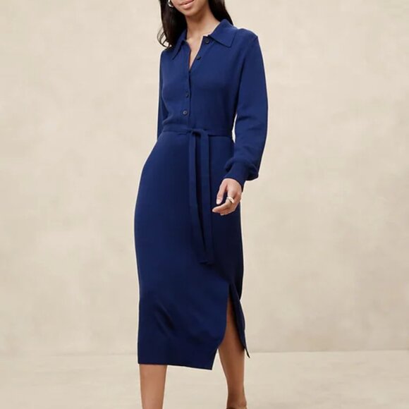 NWT Banana Republic Factory Midi Sweater Dress - Picture 1 of 4
